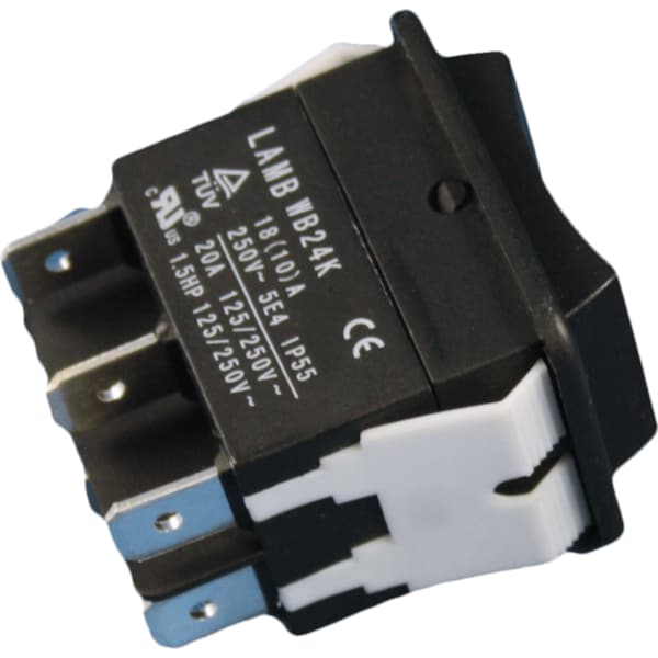 SWITCH ROCKER DPDT ON-OFF-ON